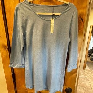 NEW! Daniel Buchler NewYork Blue Night Shirt Size Small/Petite NWT